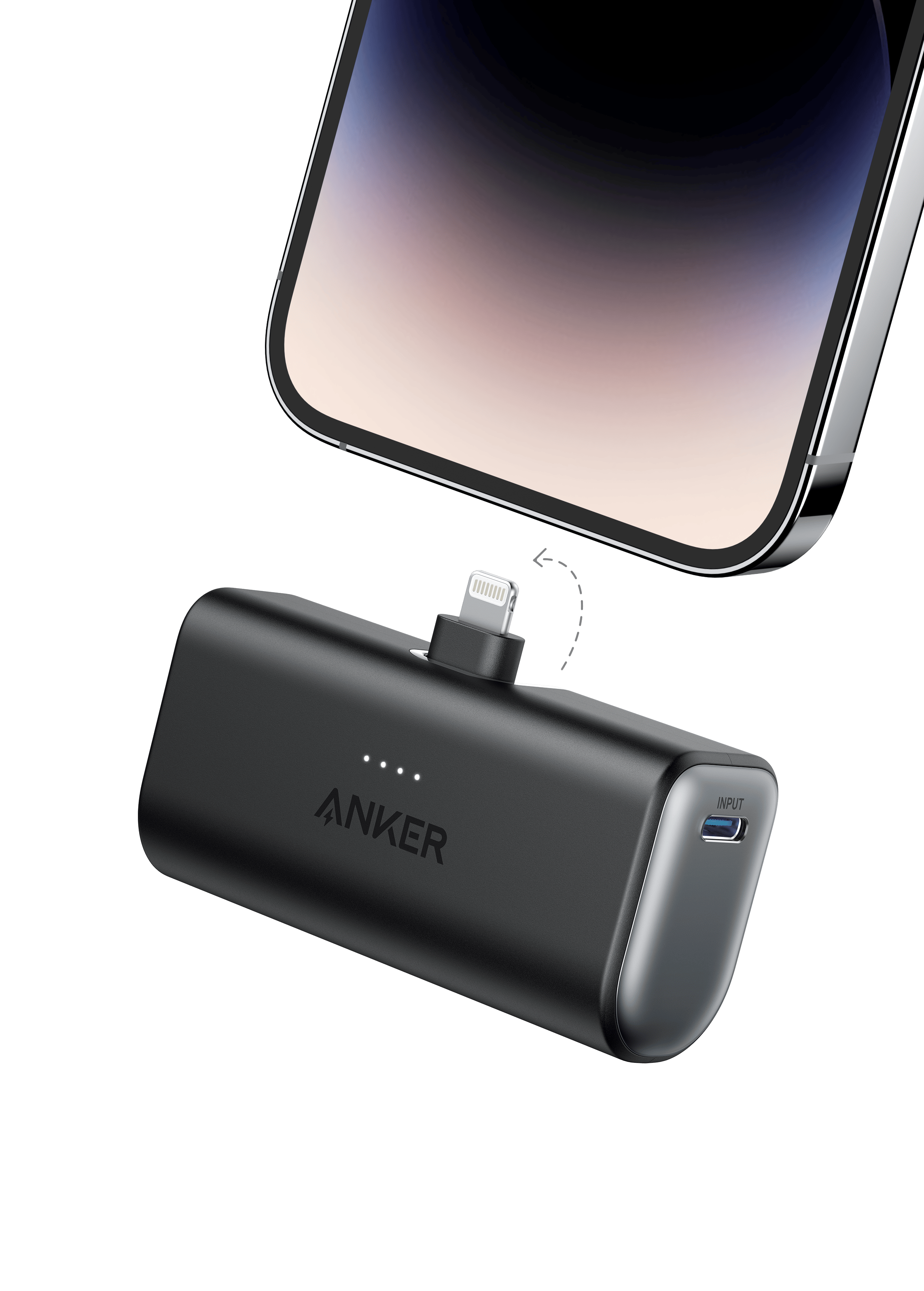Anker Nano Power Bank (12W, Built-In Lightning Connector)-boa