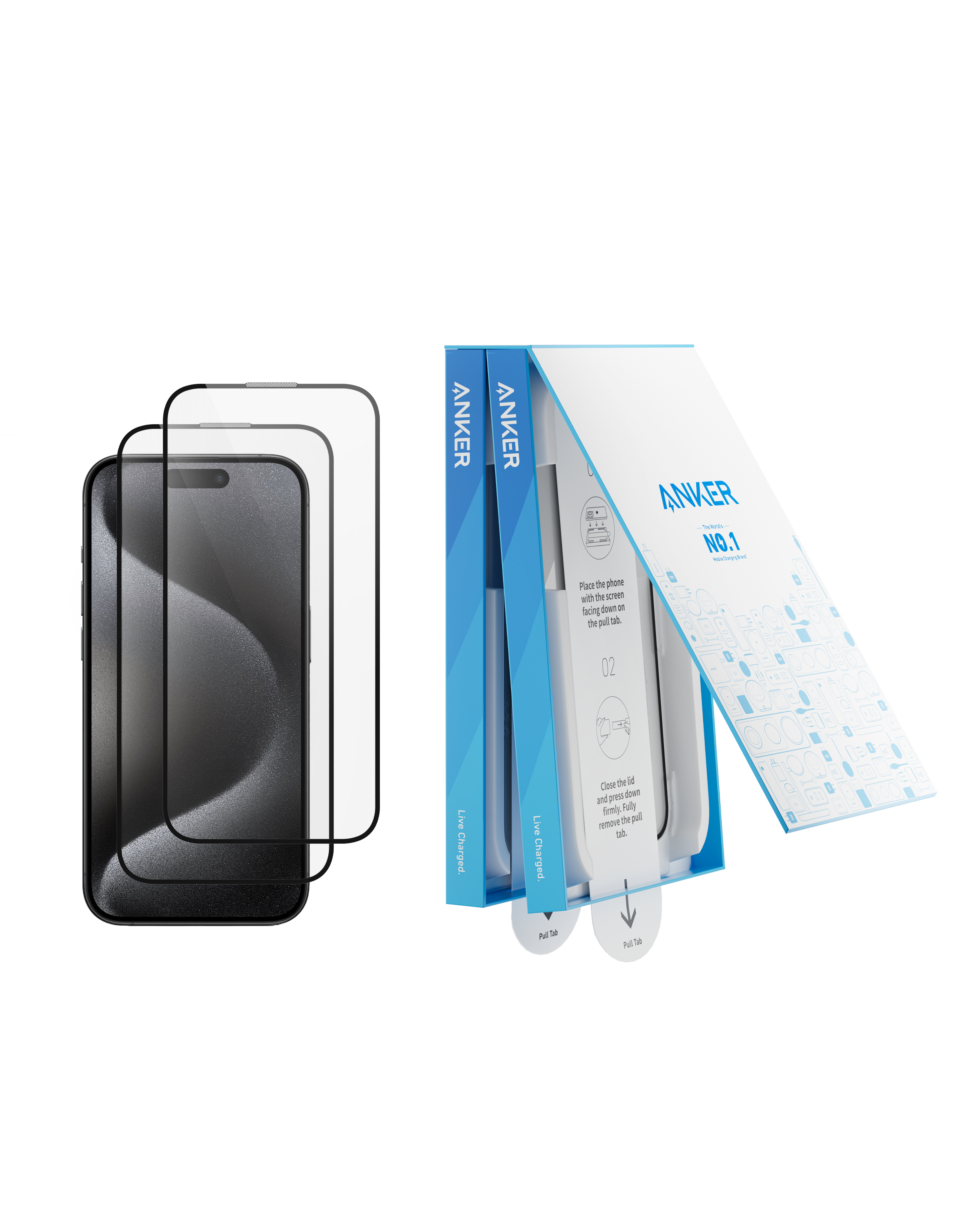 Anker Screen Protector Kit (HD, 2-Pack)